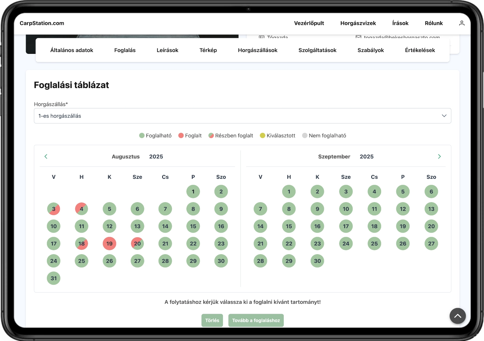 booking-system-on-tablet